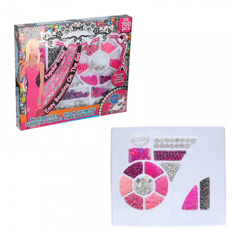 Set margele decorative Eddy Toys 700 piese Roz [1]