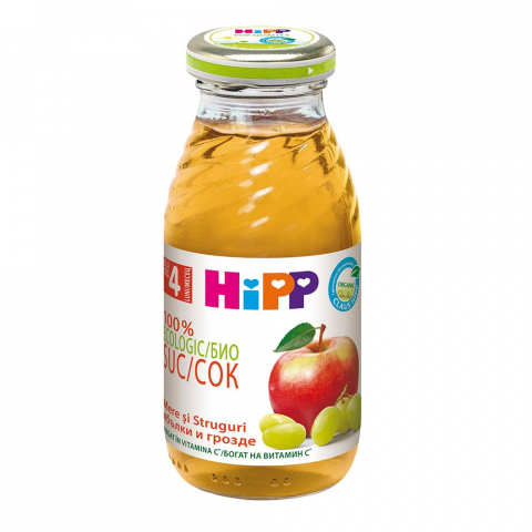 HiPP - Suc HiPP de mere si struguri 200ml
