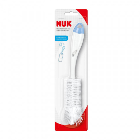 Nuk - Set perii 2 in 1 spalat biberoane si tetine Nuk Albastru