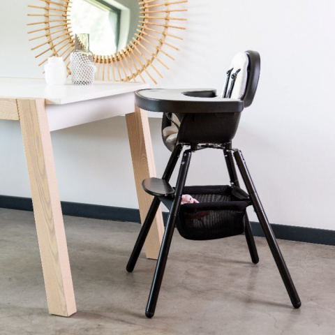 Cos accesorii pentru scaun de masa Childhome Evolu, Negru [4]
