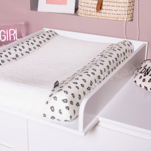 Comoda Childhome Jota 118.1x73.3x100.2 cm cu masa de infasat, MDF Alb [3]