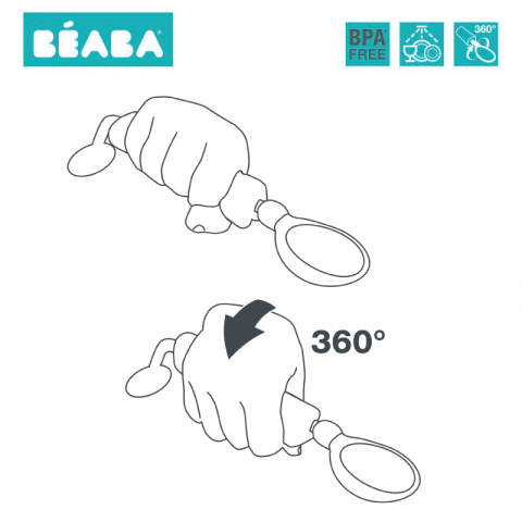 Lingurita rotativa 360 Beaba Light Mist [3]