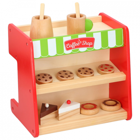 Set din lemn 2 in 1 Marionette Espressor si vitrina deserturi [1]