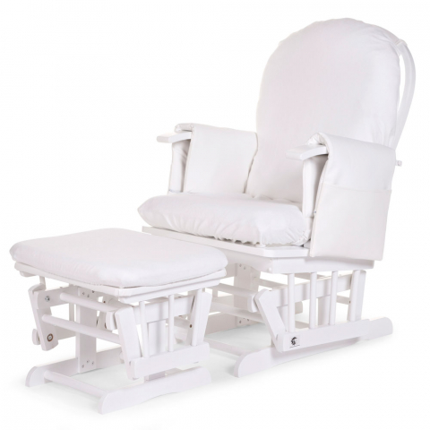 Husa Fotoliu balansoar pentru alaptat Childhome Alb [2]