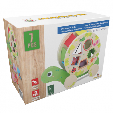 Sortator din lemn Marionette Testoasa 7 piese [2]