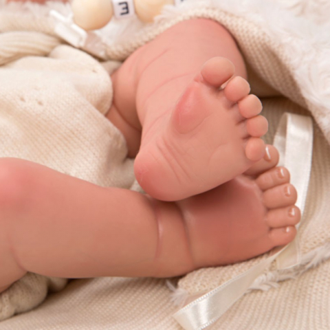 Papusa Reborn bebelus realist Arias Diego 45 cm Beige [3]