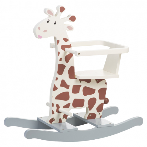 Childhome - Balansoar Childhome Girafa 12-30 luni, MDF Ecru/Gri