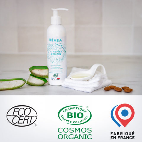 Lapte de curatare fata si corp pentru bebelusi Beaba 250 ml, Certificat Organic [2]
