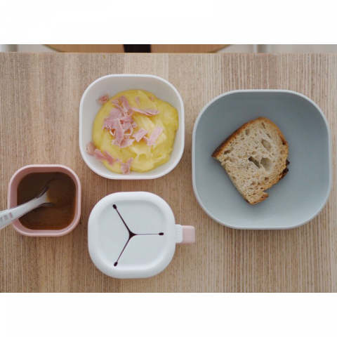 Set 3 boluri din silicon Beaba Velvet Grey [2]