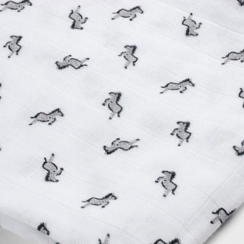 Set 3 Museline Beaba bumbac organic 70x70 cm Savana Grey [4]