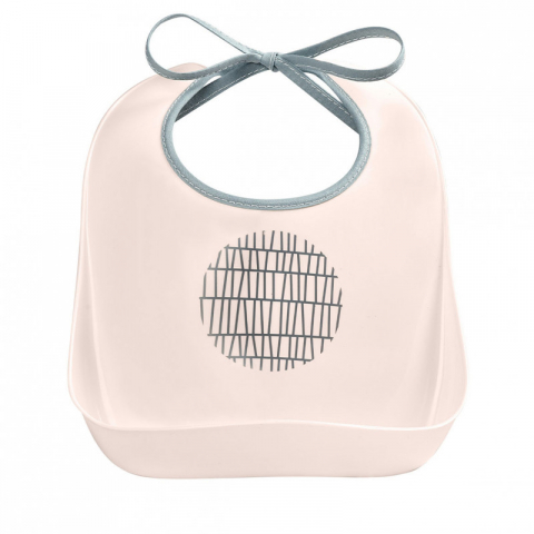 BAVEȚICI PENTRU BEBELUȘI - Baveta plastic Beaba Pink