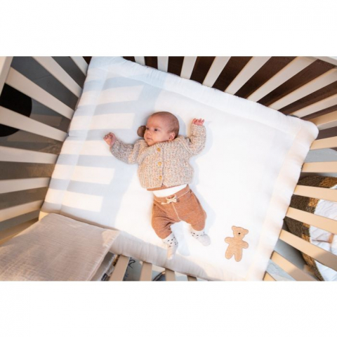 Salteluta de joaca Childhome 75x95 cm, Jerse/Muselina Tedy [4]