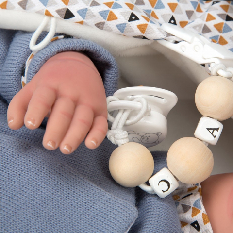 Papusa Reborn bebelus realist Arias Daniel 45 cm Blue [4]