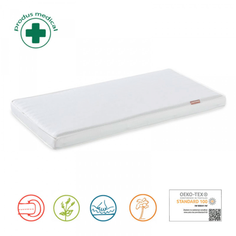 Saltea Natura Baby Cocos Spuma Poliuretanica Hrisca 120/60/8 CM [2]