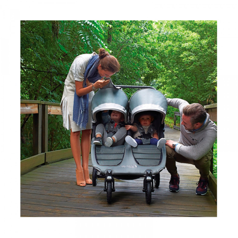 Baby Jogger - Carucior gemeni City Mini GT Double Steel Gray