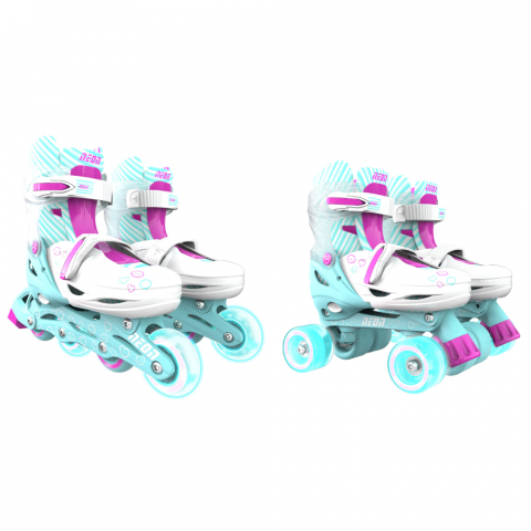 Role 2 in 1 Neon Combo Skates marime 34-37 Teal Pink [2]