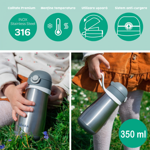 Termos Beaba 350 ml Mineral Grey [3]