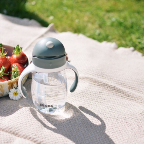 Cana cu pai din Tritan Beaba 300 ml Mineral Grey [3]