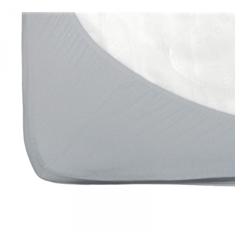 Cearsaf cu elastic jerse din bumbac Gri 120/60 cm [1]