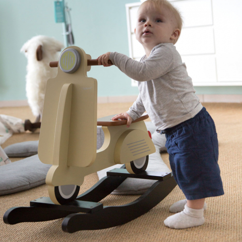 Balansoar Childhome Scooter, MDF Crem [2]