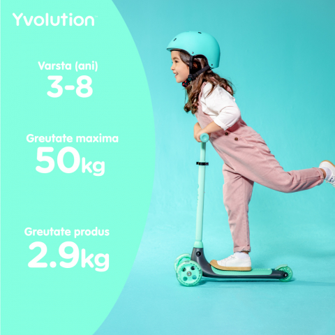 Trotineta cu 3 roti Yvolution Y Glider Kiwi Green [5]