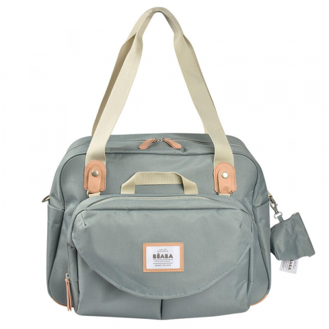 Genti mamici - Geanta de infasat Beaba Geneva II Sage Green