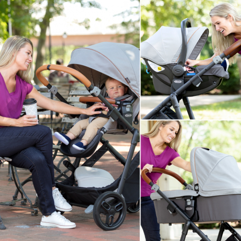 Carucior Graco Near2Me Khaki sistem 3 in 1 [11]