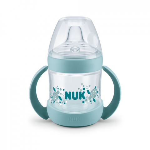 Nuk - Biberon Nuk Nature Sense Cu Tetina De Invatare Vernil
