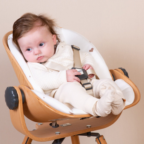 Sezut nou-nascut pentru scaun de masa Childhome Evolu 2/Evolu One.80, Natural/Antracit [2]