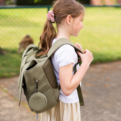 Ghiozdan Childhome My School Bag Kaki [5]