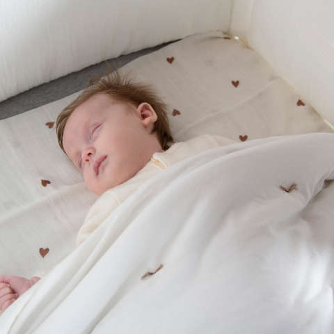 Patura matlasata Childhome 140x100 cm Jerse, Ecru [2]