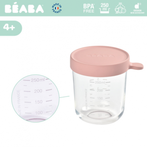 Recipient ermetic sticla 250ml roz [1]