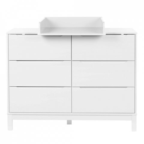 Mobilier si decoratiuni - Comoda Childhome Jota 118.1x73.3x100.2 cm cu masa de infasat, MDF Alb