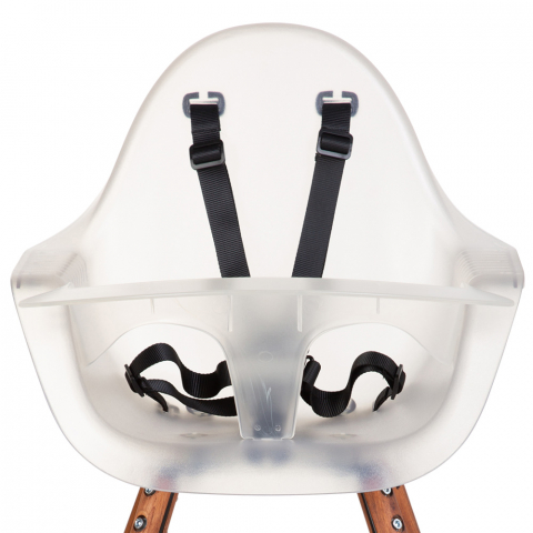 Scaun de masa reglabil in inaltime Childhome Evolu 2 Natural inchis/Alb transparent [3]