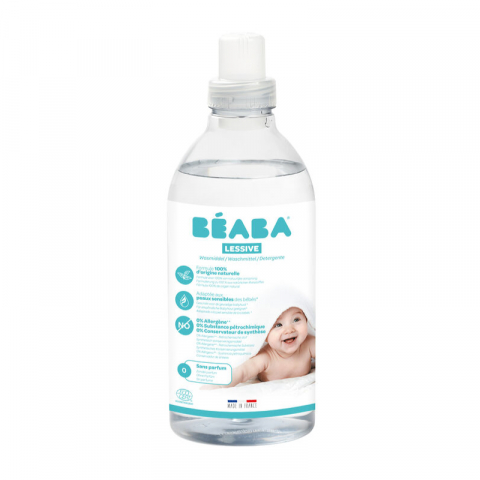 Beaba - Detergent de rufe lichid Beaba fara parfum, 1 L/16 spalari, Certificat Ecocert
