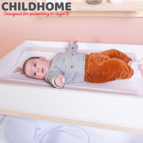 Husa saltea de infasat Childhome Jerse/Muselina Teddy [4]