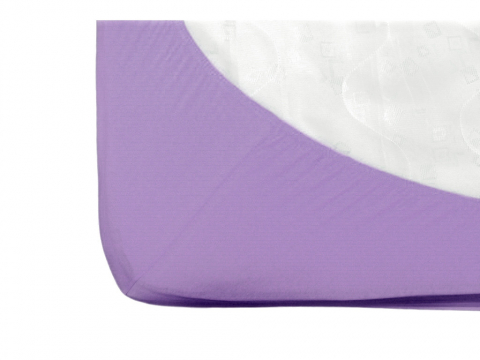 Cearsaf cu elastic jerse din bumbac Mov 120/60 cm [1]