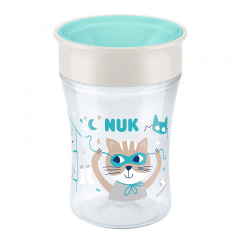Nuk - Cana Nuk Evolution Magic 230 ml de la 8 luni Pisica