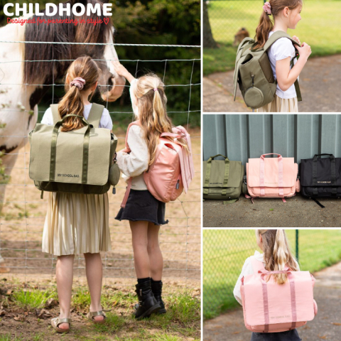 Ghiozdan Childhome My School Bag Negru [6]