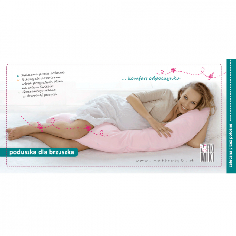 Perna Gravida 3 in 1 Husa Blanita Colectia Mis Mat 165 cm Roz [9]