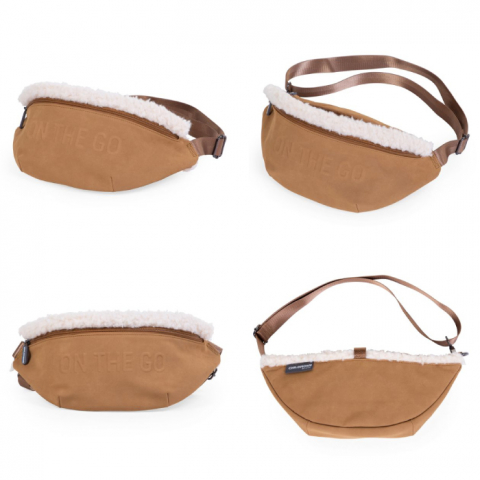 Geanta Childhome Banana On The Go aspect piele intoarsa Bej [1]