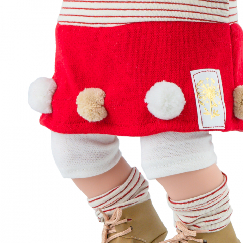 Papusa Marina & Pau Alina Bella 45 cm Alb/Rosu [2]