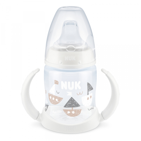 Nuk - Biberon Nuk Learner First Choice Control Temperatura 150 ml Barcute 6-18 luni
