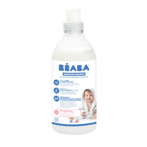 Beaba - Balsam de rufe Beaba Flori de Mar 1 L/40 spalari, Certificat Ecocert