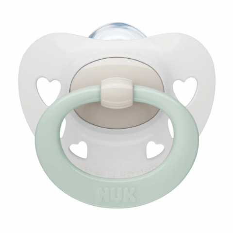 Nuk - Suzeta Nuk Signature Silicon 0-6 luni M1 Vernil