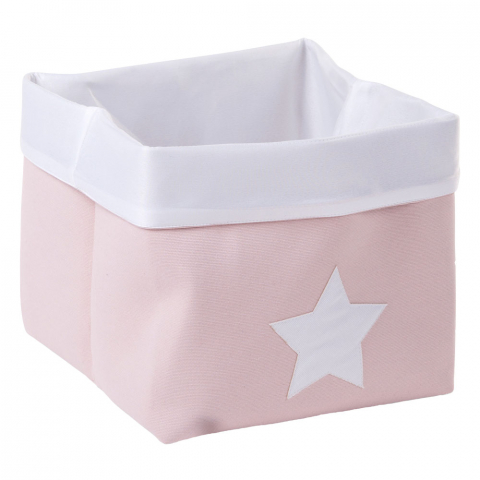 Mobilier si decoratiuni - Cos depozitare panza Childhome 32x32x29 cm, Roz