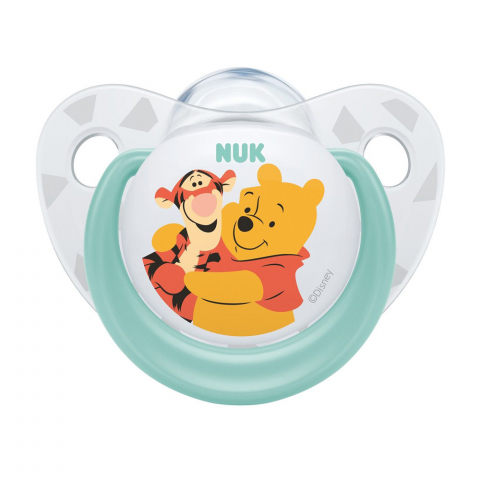 Nuk - Suzeta Nuk Disney Winnie Silicon M2 Vernil 6-18 luni