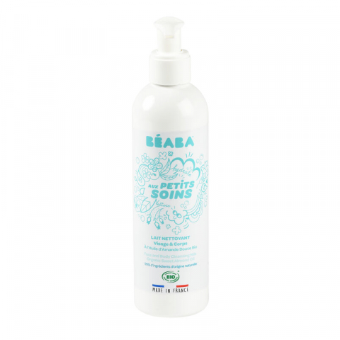 Beaba - Lapte de curatare fata si corp pentru bebelusi Beaba 250 ml, Certificat Organic