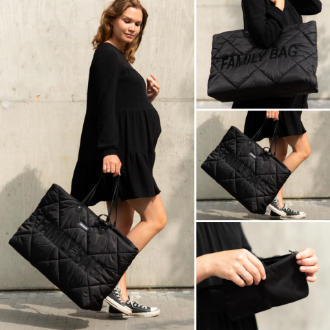 Geanta matlasata Childhome Family Bag Negru [3]