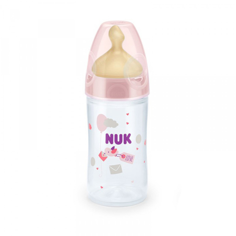 Nuk - Biberon Nuk New Classic 150 Ml Tetina Latex 0-6 luni Roz 